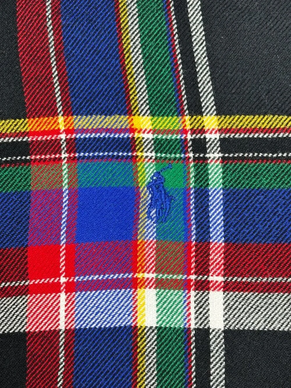 Polo Ralph Lauren Mens Plaid Flannel Shirt Multicolor Long Sleeve Custom Fit
